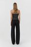 Organic Cotton 90s Strapless Top Dark Moss