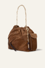 June Suede Tote Bag Brown