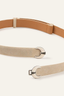 Bibi Suede Belt Ecru