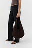 Soft Oval Shoulder Bag Coffee