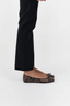 Bow Ballet Flat Python Embossed