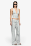 Bay Halter Top Blue/ Ivory Stripe