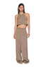 Hudson Halter Cappucino Pinstripe