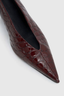 Rhys Patent Croc Pump Burgundy