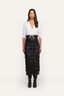Sevigne Fringe Maxi Skirt Black