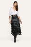 Sevigne Fringe Maxi Skirt Black