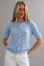 Lace Stitch Cardi Sky Blue