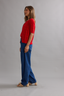 Lace Stitch Cardi Red Flame