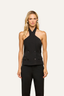 Rhoda Halter Vest Black