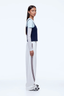 Valentina Jersey Pant Cream/ Burgundy