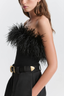 Clarice Knit Bustier Top Black