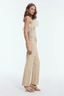 Clarice Knit Bustier Top Champagne Gold