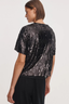 Cher Sequin Top Black