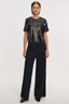 Cher Sequin Top Black
