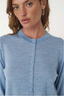 Maeve Merino Spring Cardigan Sky Marle