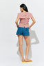 Crush Cotton Blouse Pink/Yellow