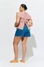 Crush Cotton Blouse Pink/Yellow