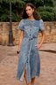 Allude Dress Mid Denim