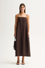 Carlo Maxi Dress Chocolate