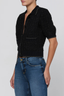 Novalie Waffle Stitch Cardigan Black Lurex