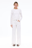 Mica Low Rise Wide Leg White