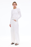 Mica Low Rise Wide Leg White