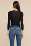 Eluna Lace Detail Cardigan Black