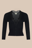 Eluna Lace Detail Cardigan Black