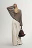Cashmere Silk Sweater Raw Velvet Brown