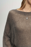 Cashmere Silk Sweater Raw Velvet Brown