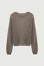Cashmere Silk Sweater Raw Velvet Brown