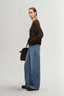 Cashmere Silk Sweater Reddish Brown