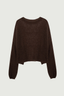Cashmere Silk Sweater Reddish Brown