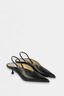 Aurora Heel Black Leather
