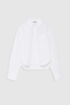Scott Cropped Shirt White