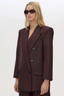 Revera Oversized Blazer Choc Burgundy