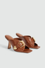 Zanthe Open Toe Mule Amber Croc