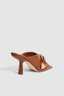 Zanthe Open Toe Mule Amber Croc