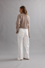 Frilly Crop Cardi Walnut