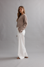 Frilly Crop Cardi Walnut