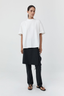 Cotton Jersey Split Back Tee Off White