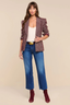 Karima Tweed Blazer Merlot Red/ Ecru Tweed