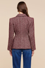 Karima Tweed Blazer Merlot Red/ Ecru Tweed