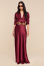 Tyler Silk Blouse Merlot Red
