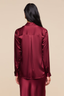 Tyler Silk Blouse Merlot Red