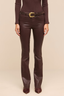 Ruth Coated Straight Leg Jean Dark Java Coated