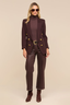 Amelia Knit Blazer Dark Java/ Gold