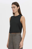 Alba Crop Rib Tank Black