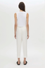 Alba Crop Rib Tank White