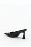Skylar Mule Black Oily Crinkle